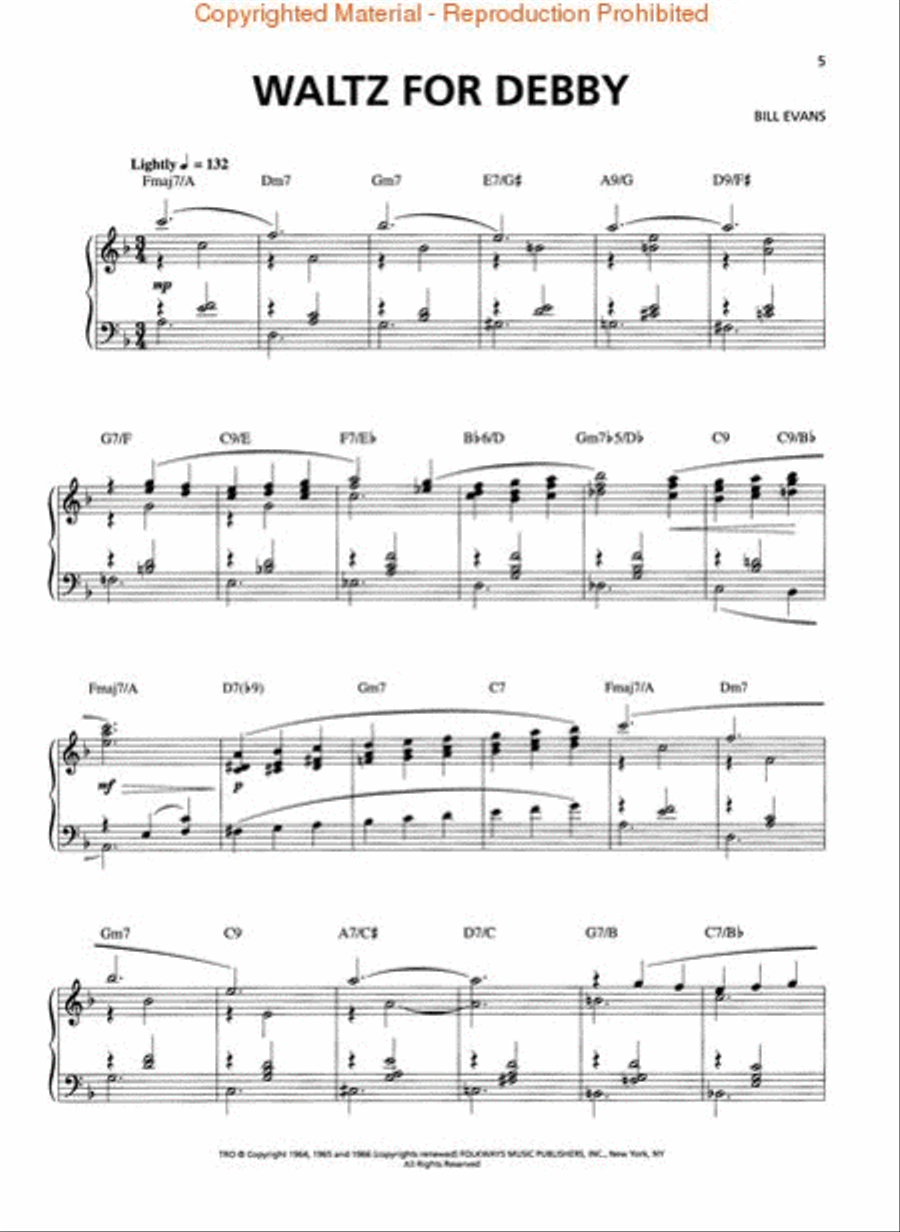 The Mastery of Bill Evans Piano scores gallery preview page 2