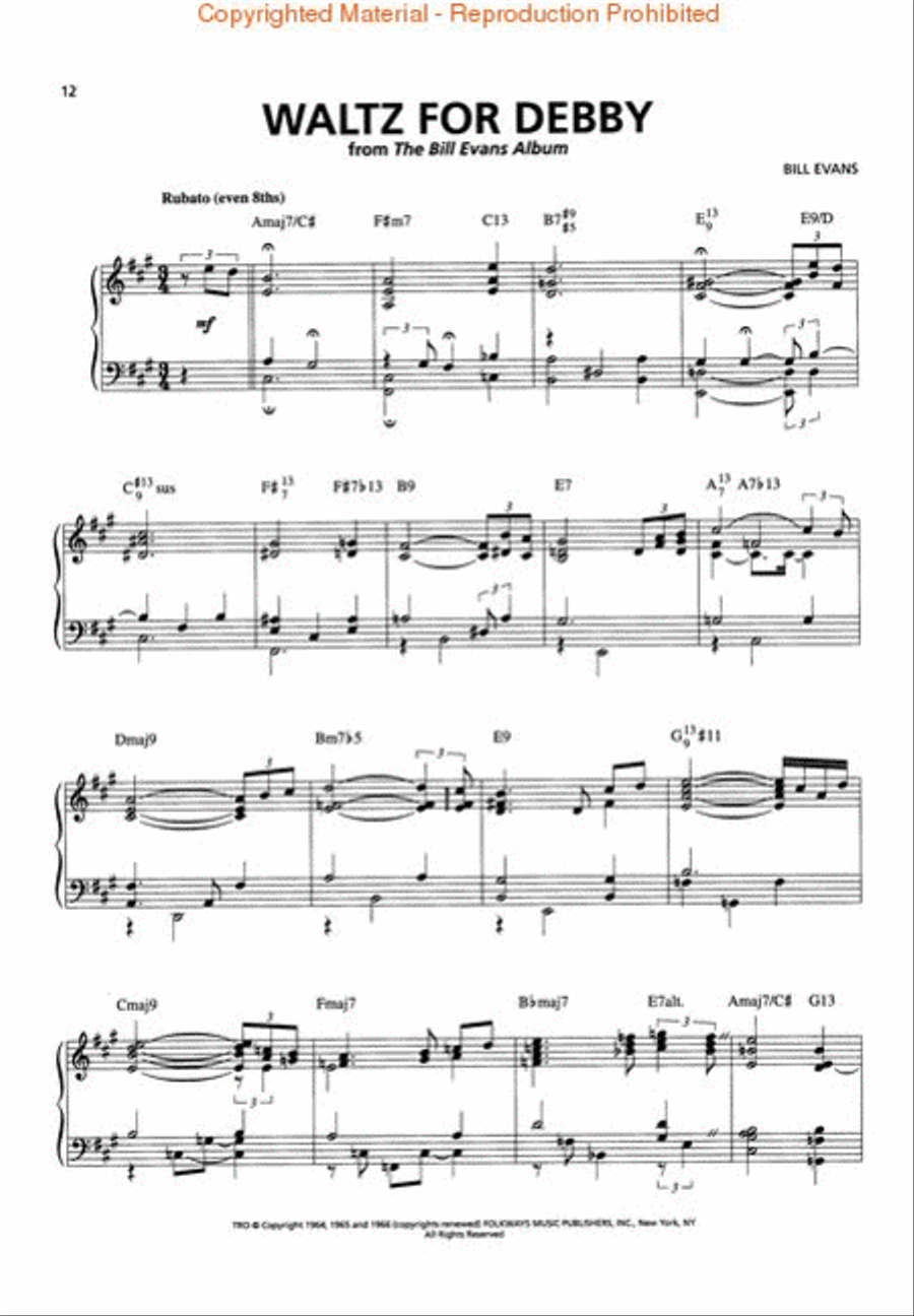The Mastery of Bill Evans Piano scores gallery preview page 3