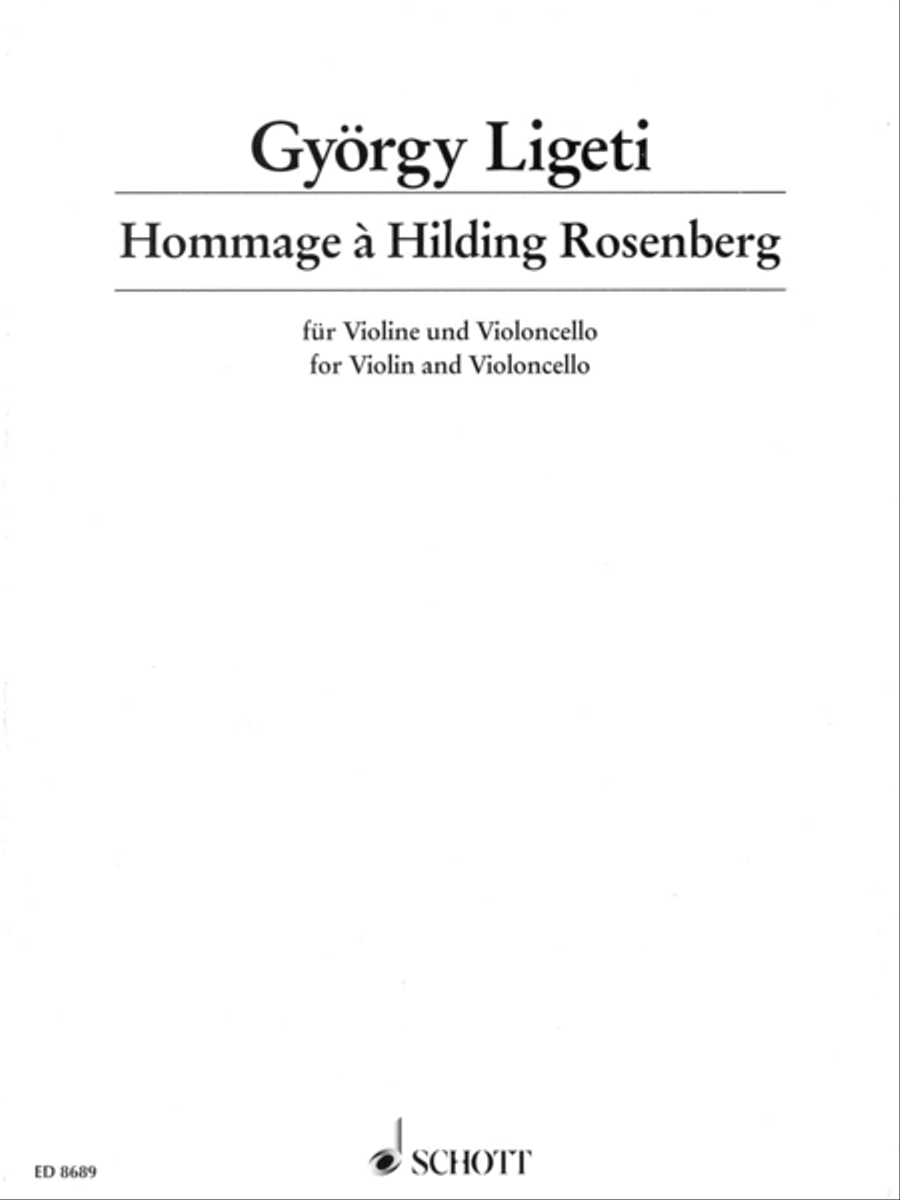 Hommage à Hilding Rosenberg String Duet scores gallery preview page 1