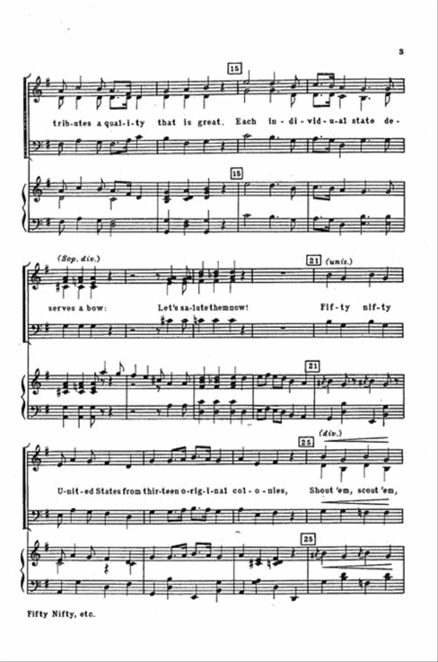 Fifty Nifty United States 3-Part scores gallery preview page 3