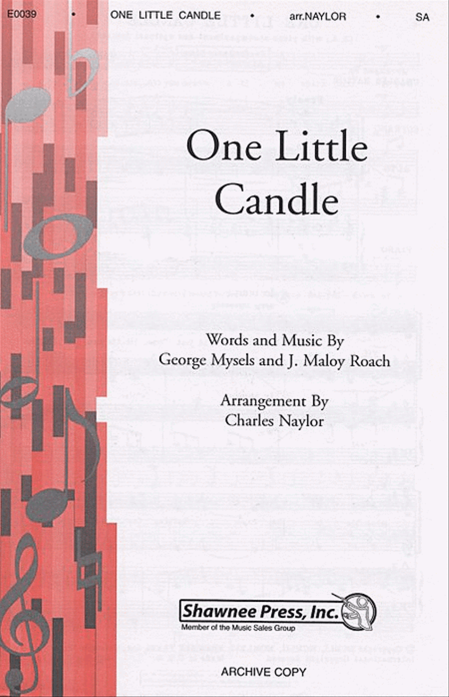 One Little Candle One Little Candle 2-Part scores gallery preview page 1