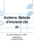 Guitarra. Metode d'iniciacio (2a p)