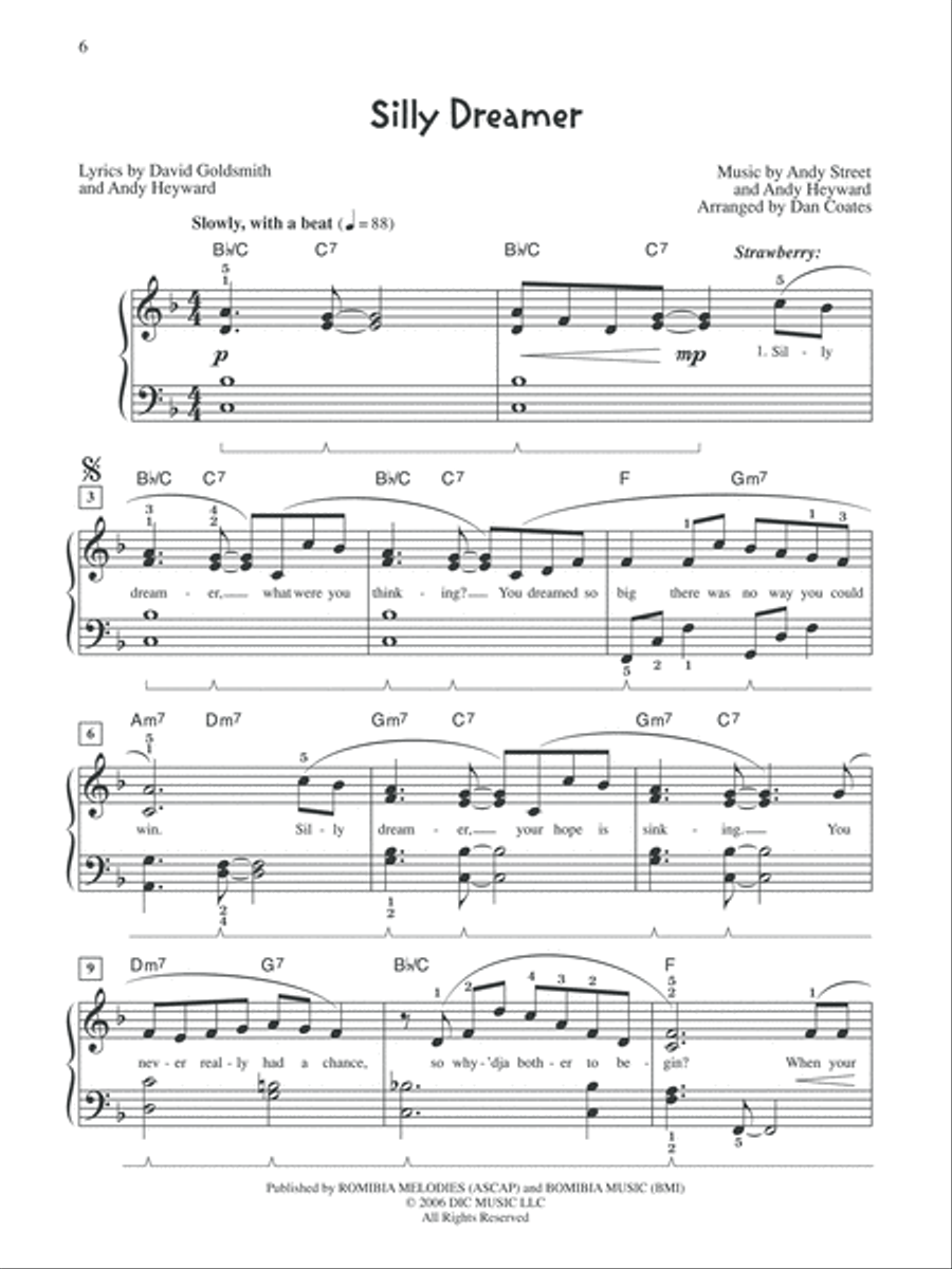 Strawberry Shortcake - The Sweet Dreams Movie Easy Piano scores gallery preview page 2