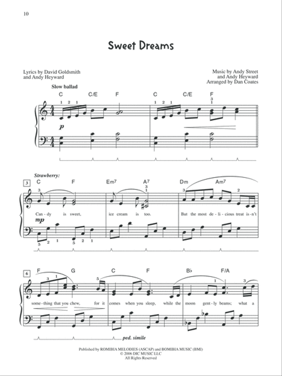 Strawberry Shortcake - The Sweet Dreams Movie Easy Piano scores gallery preview page 3