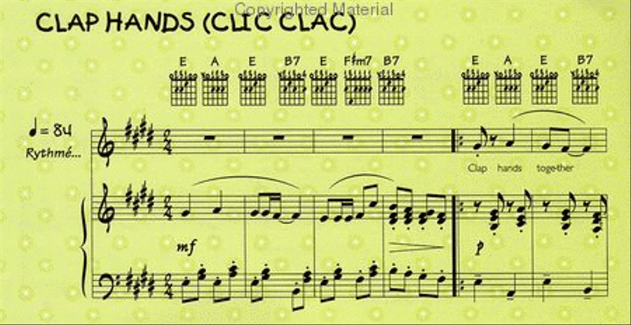 Comptines et jeux de doigts : Le Songbook de Rémi + CD Guitar Tablature scores gallery preview page 13