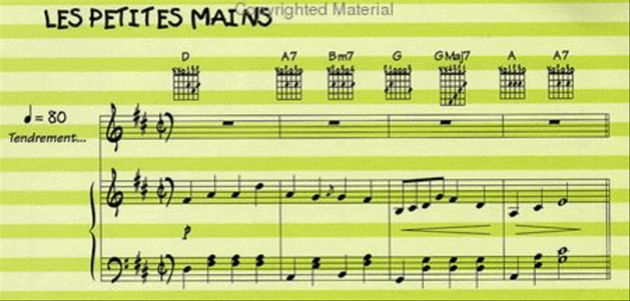 Comptines et jeux de doigts : Le Songbook de Rémi + CD Guitar Tablature scores gallery preview page 14