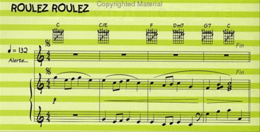 Comptines et jeux de doigts : Le Songbook de Rémi + CD Guitar Tablature scores gallery preview page 16