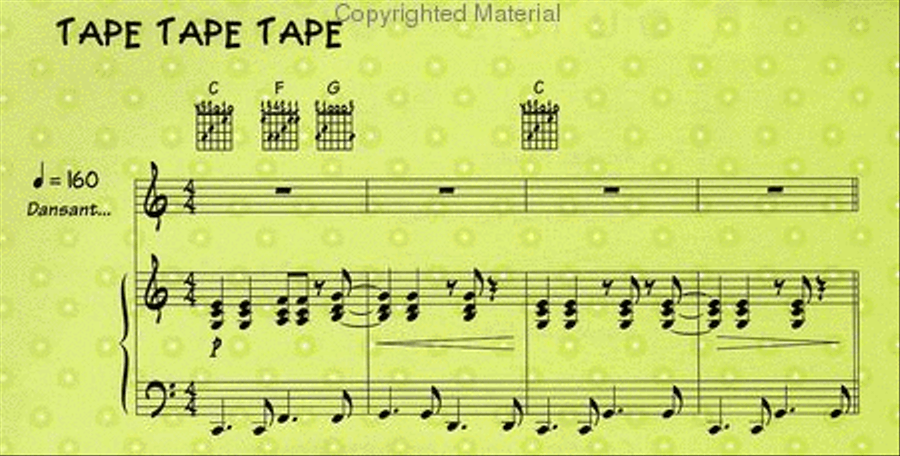 Comptines et jeux de doigts : Le Songbook de Rémi + CD Guitar Tablature scores gallery preview page 17