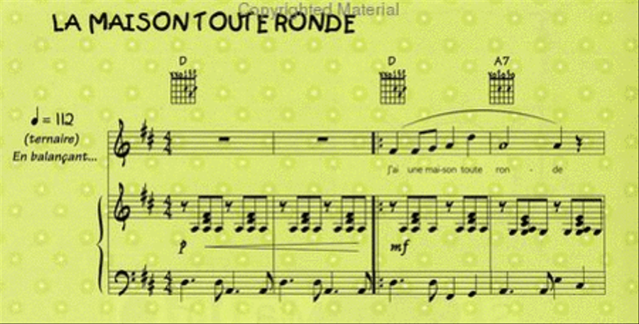 Comptines et jeux de doigts : Le Songbook de Rémi + CD Guitar Tablature scores gallery preview page 3