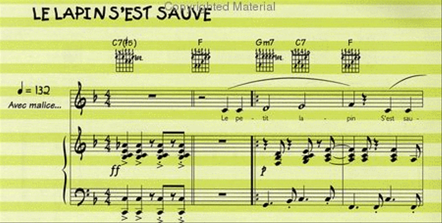Comptines et jeux de doigts : Le Songbook de Rémi + CD Guitar Tablature scores gallery preview page 6