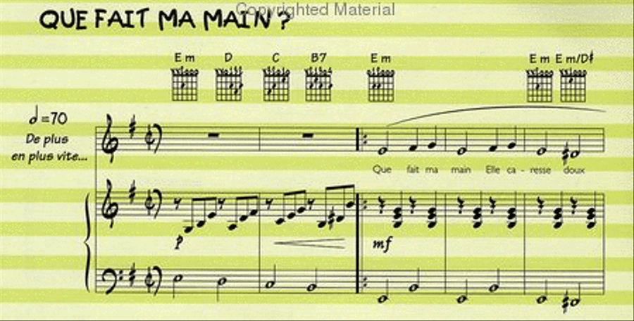 Comptines et jeux de doigts : Le Songbook de Rémi + CD Guitar Tablature scores gallery preview page 8
