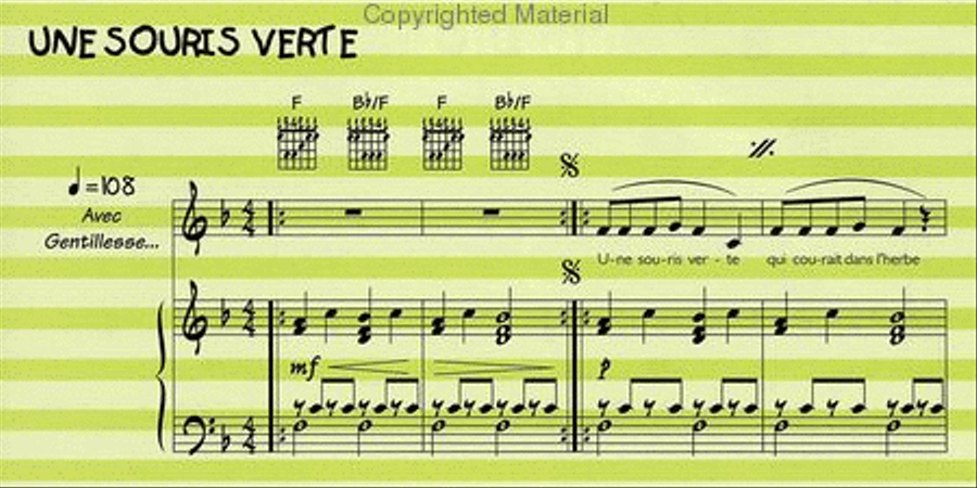 Comptines et jeux de doigts : Le Songbook de Rémi + CD Guitar Tablature scores gallery preview page 11