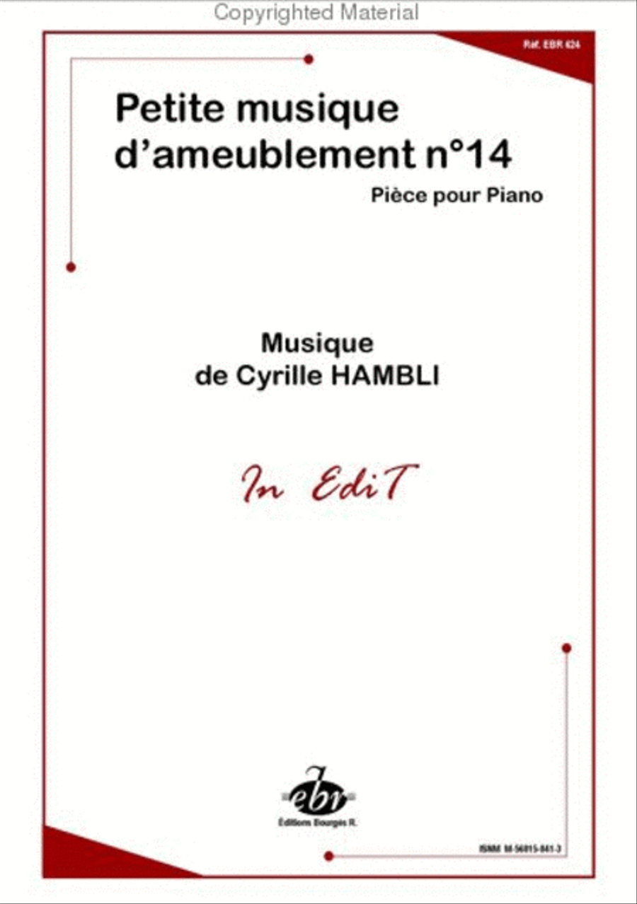 Petite Musique D'Ameublement No.14 Piano Solo scores gallery preview page 2