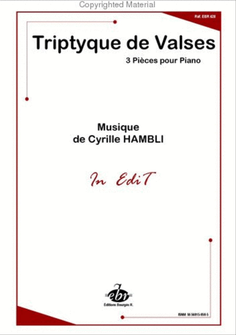 Triptyque De Valses Piano Solo scores gallery preview page 2