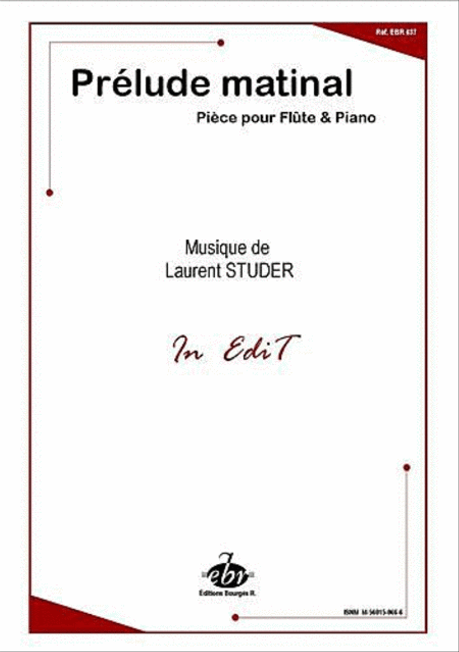 Prelude Matinal Flute Solo scores gallery preview page 1