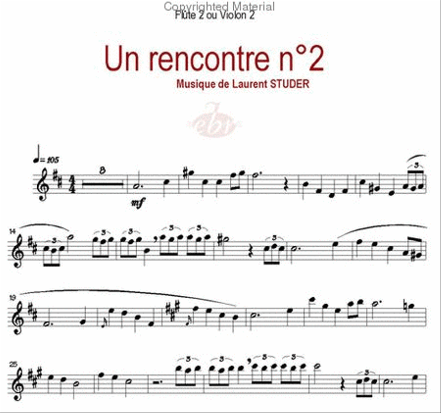 Une Rencontre No.2 Flute scores gallery preview page 5