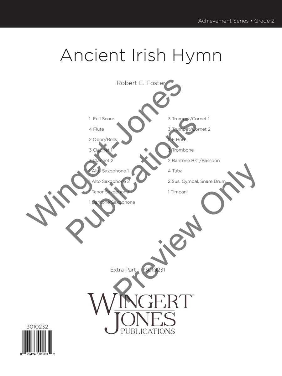 Ancient Irish Hymn (Score) Concert Band scores gallery preview page 2