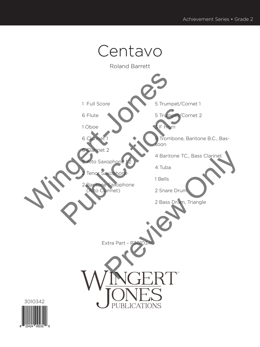 Centavo Centavo Concert Band scores gallery preview page 2