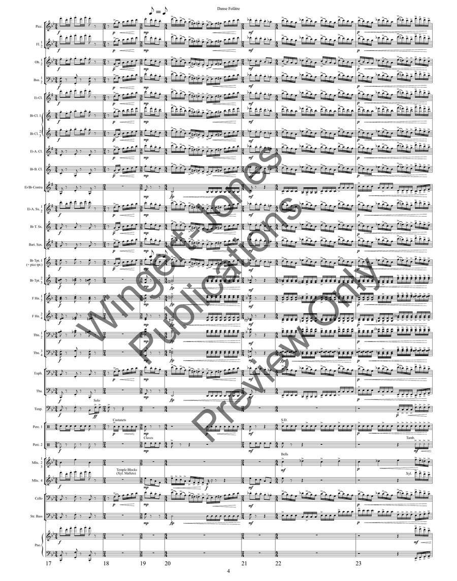 Danse Folâtre Danse Folâtre Concert Band scores gallery preview page 7