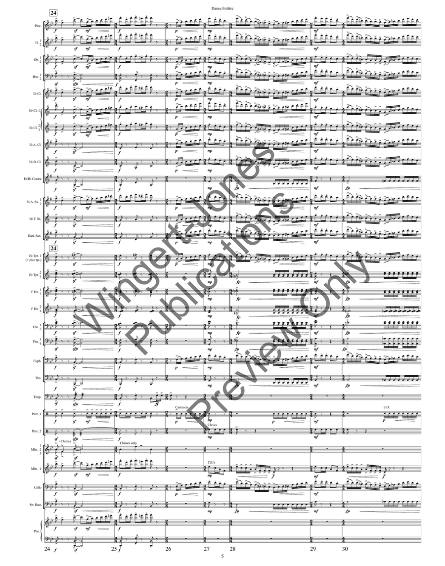 Danse Folâtre Danse Folâtre Concert Band scores gallery preview page 8