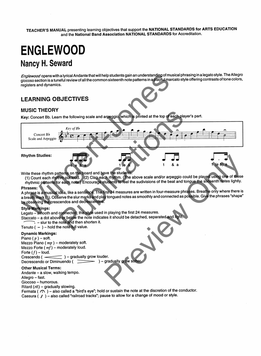Englewood Englewood Concert Band scores gallery preview page 3