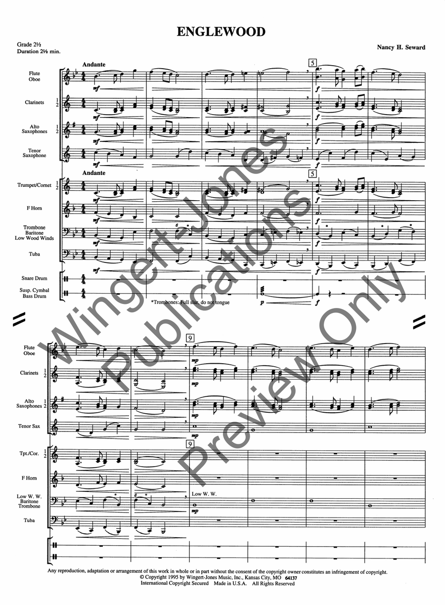 Englewood Englewood Concert Band scores gallery preview page 4