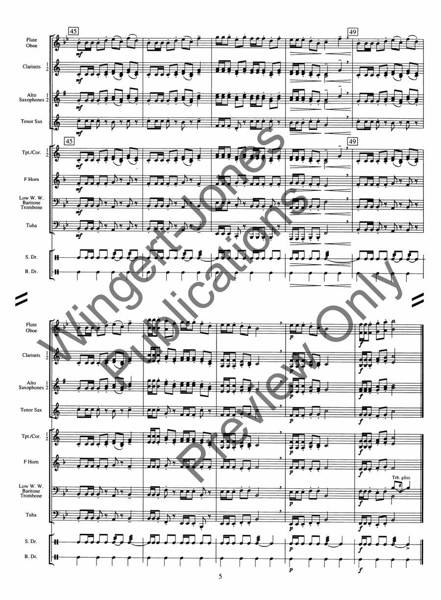 Englewood Englewood Concert Band scores gallery preview page 8