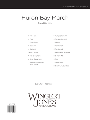 Huron Bay March (Score)