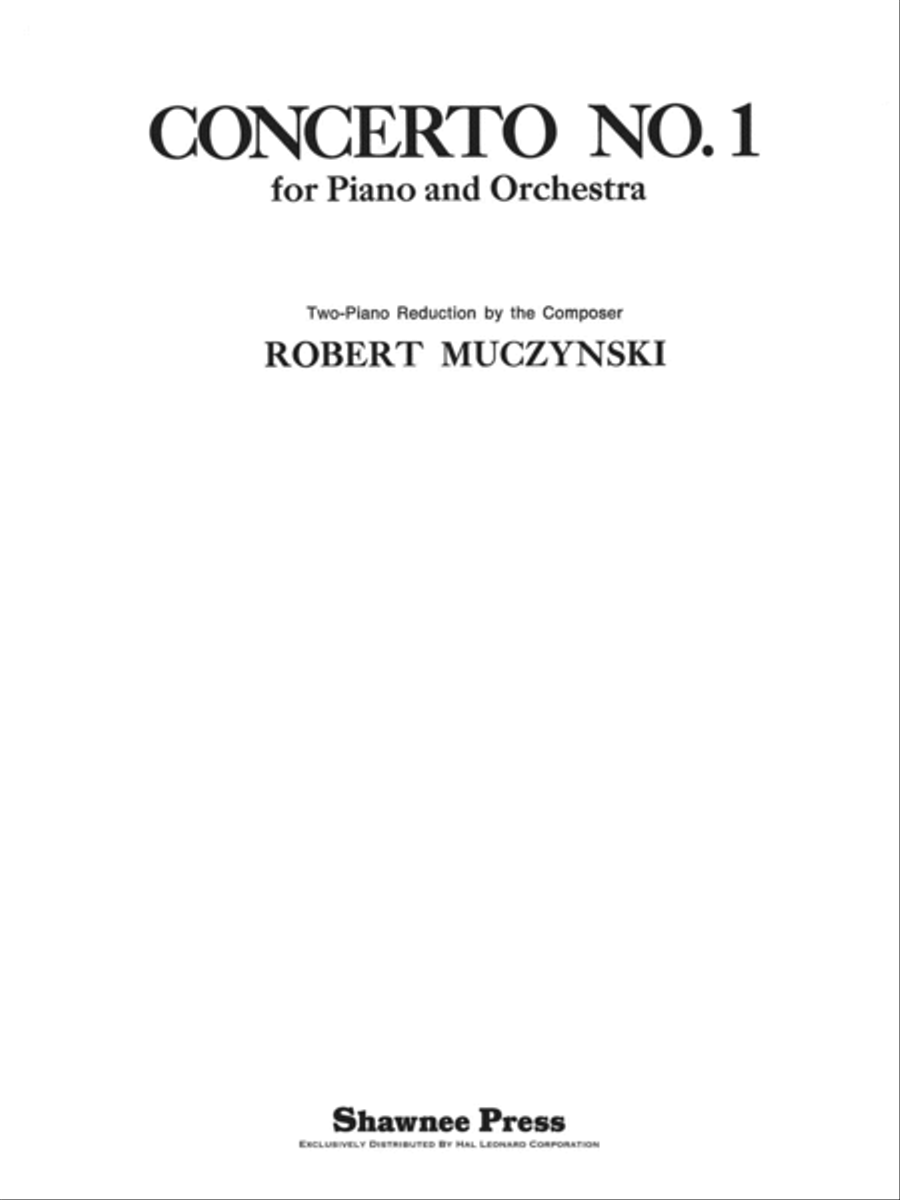 Concerto No. 1 Concerto No. 1 Piano scores gallery preview page 1