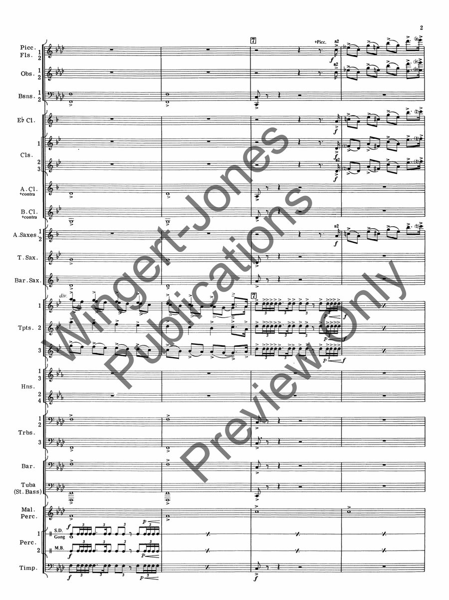 Rejoice In Glorious Hope (Score) Concert Band scores gallery preview page 4