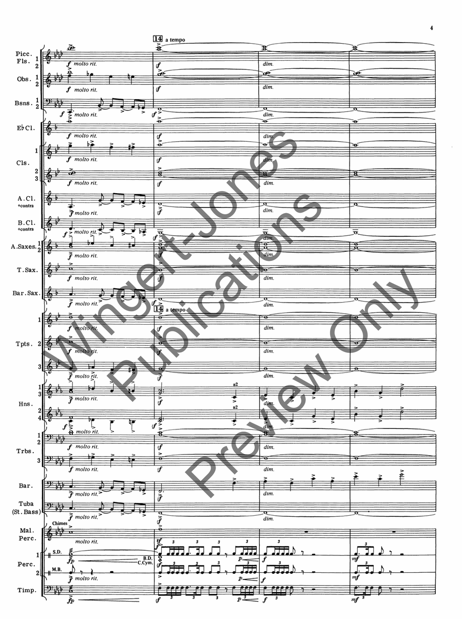 Rejoice In Glorious Hope (Score) Concert Band scores gallery preview page 6