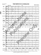 Trumpets In Command (Score) Concert Band scores gallery preview page 4