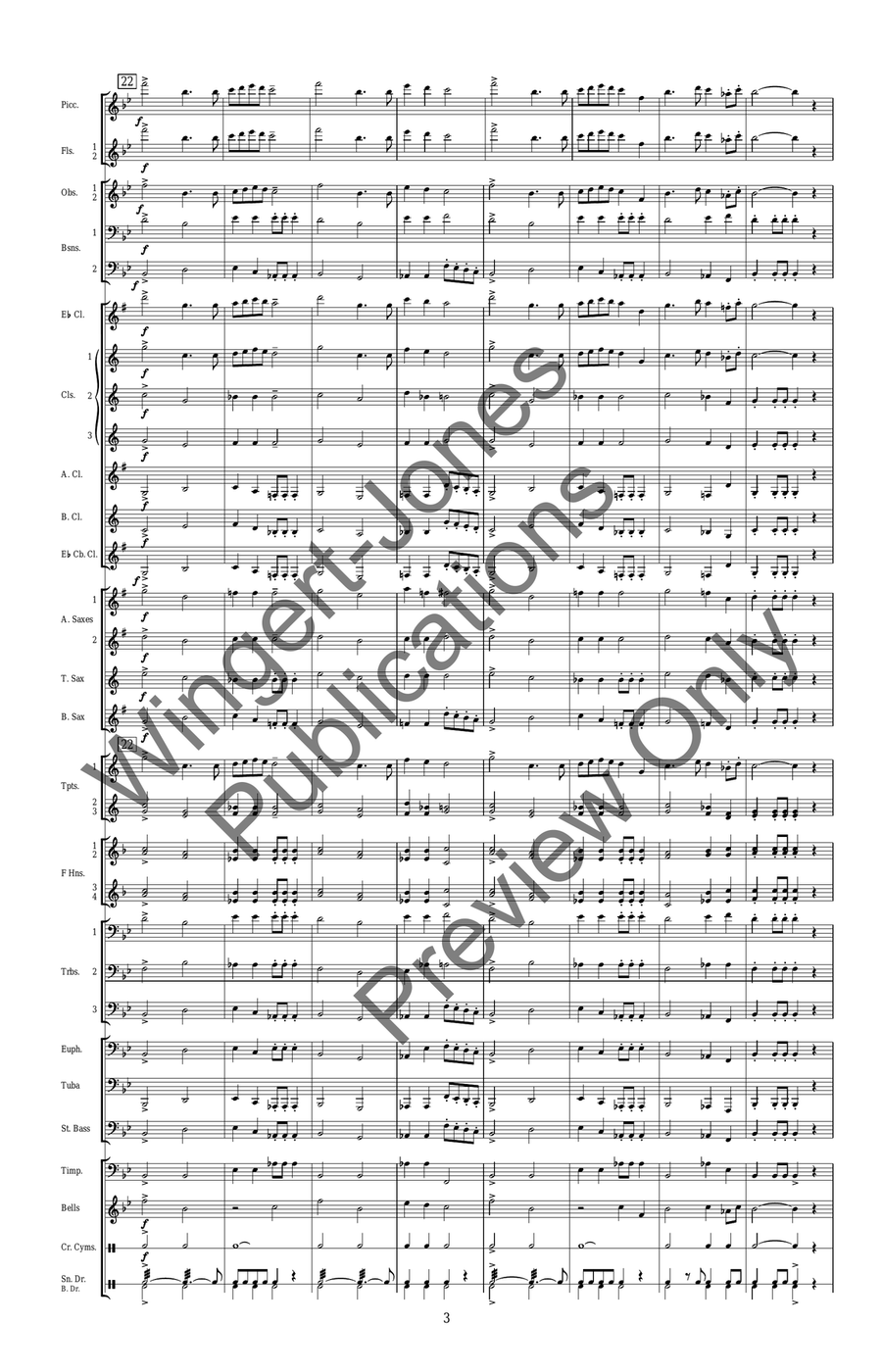 American Sketches American Sketches Concert Band scores gallery preview page 6