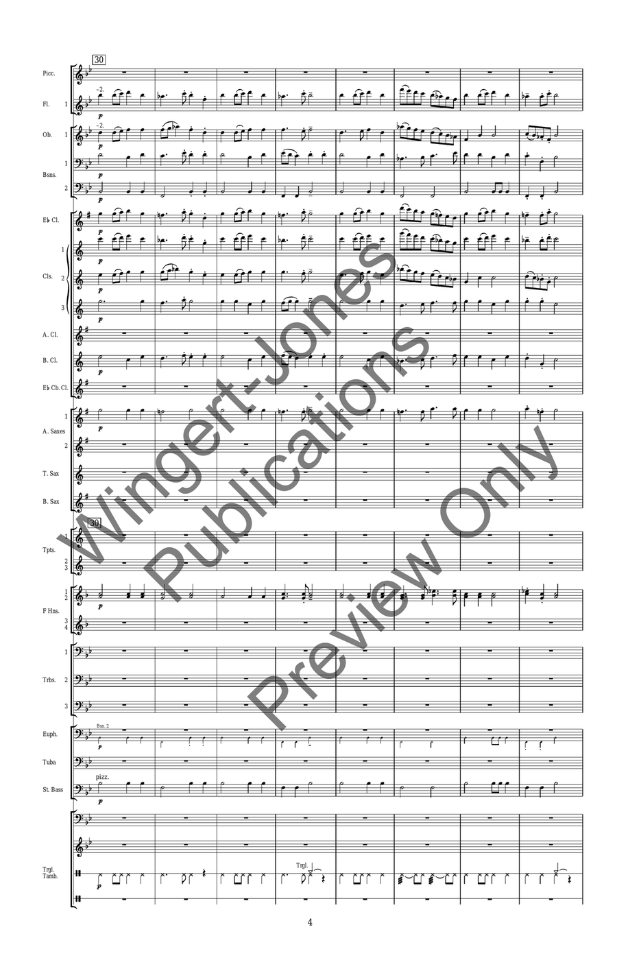 American Sketches American Sketches Concert Band scores gallery preview page 7