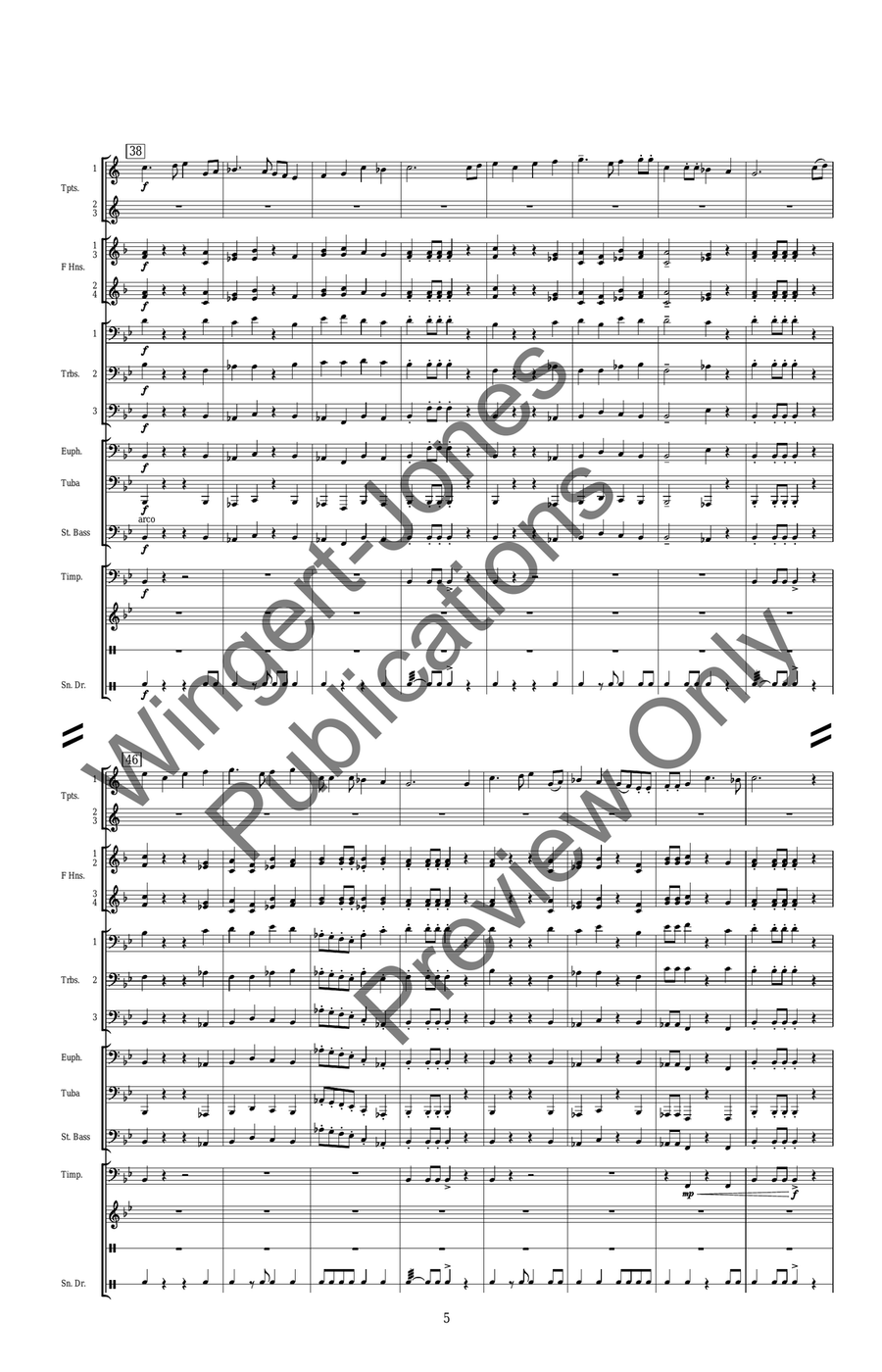 American Sketches American Sketches Concert Band scores gallery preview page 8