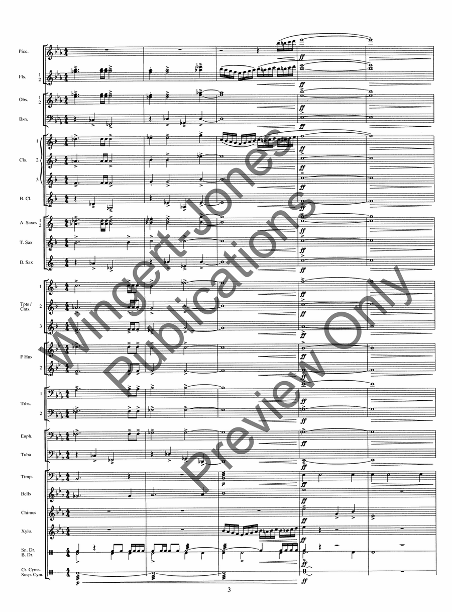 Celebre Celebre Concert Band scores gallery preview page 7