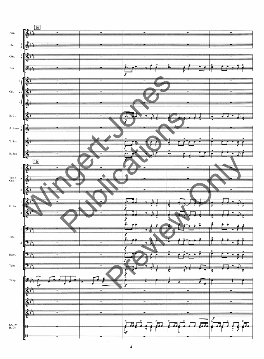 Celebre Celebre Concert Band scores gallery preview page 8