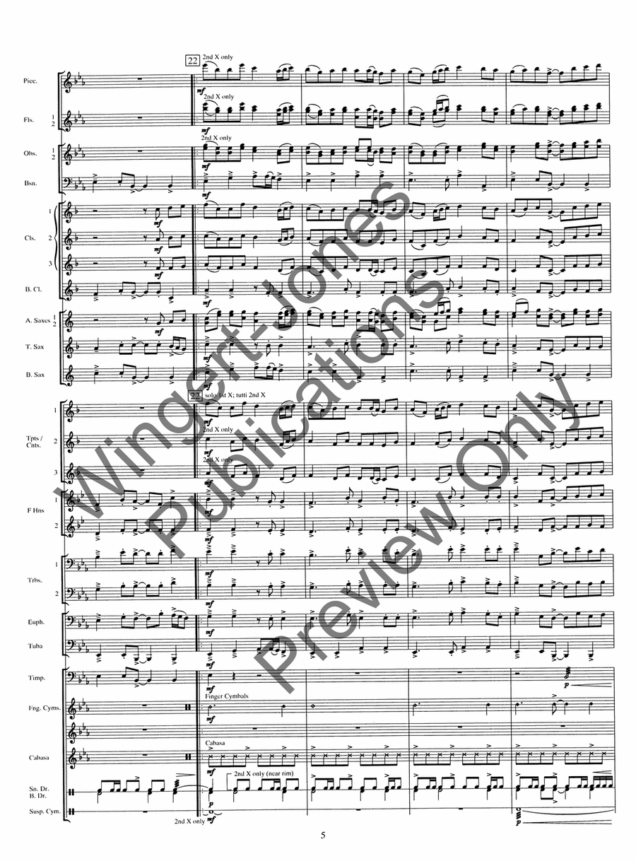 Celebre Celebre Concert Band scores gallery preview page 9
