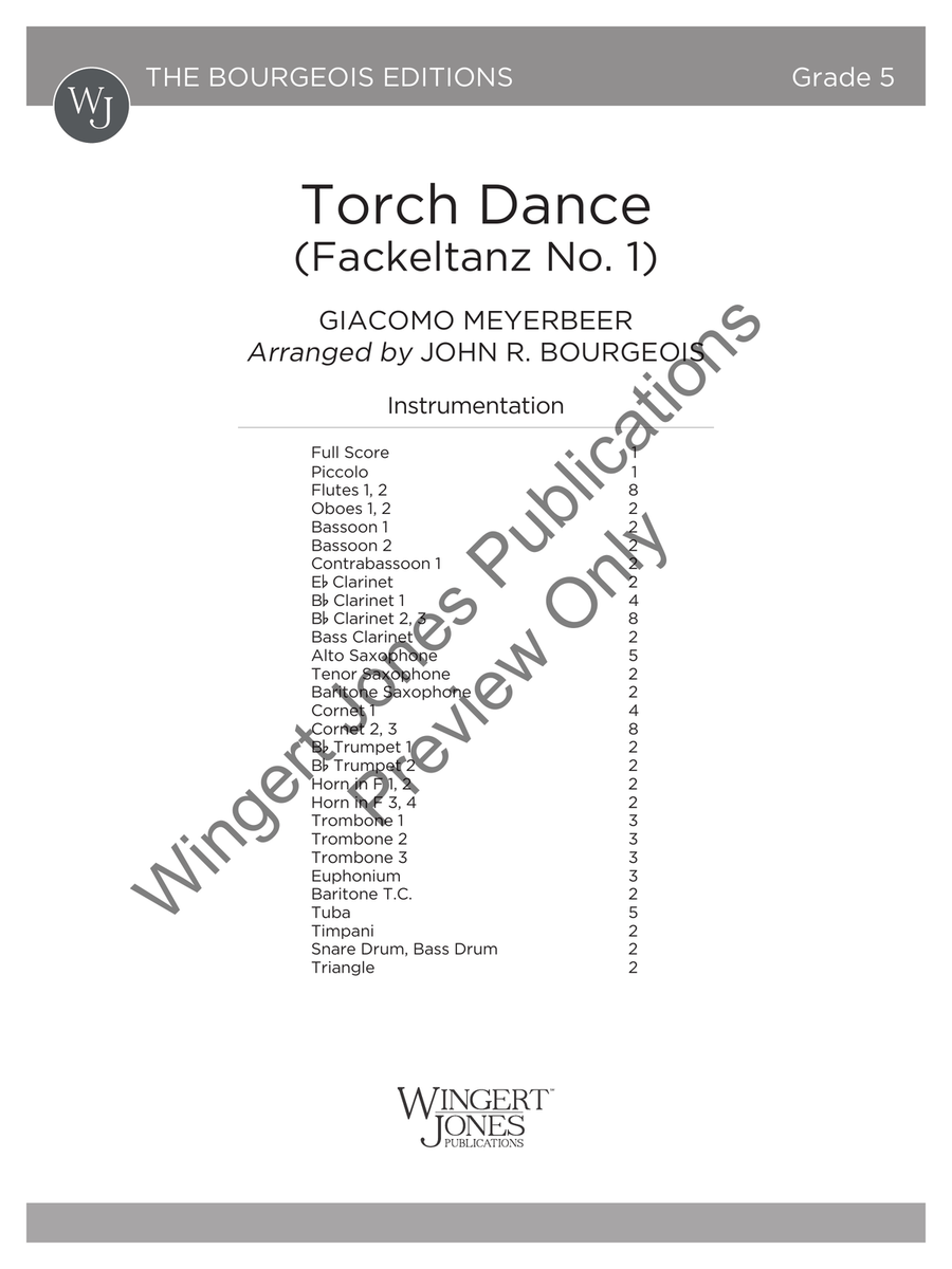 Torch Dance Torch Dance Concert Band scores gallery preview page 2