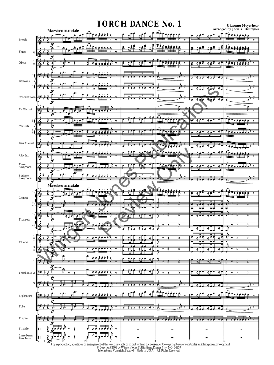 Torch Dance Torch Dance Concert Band scores gallery preview page 3