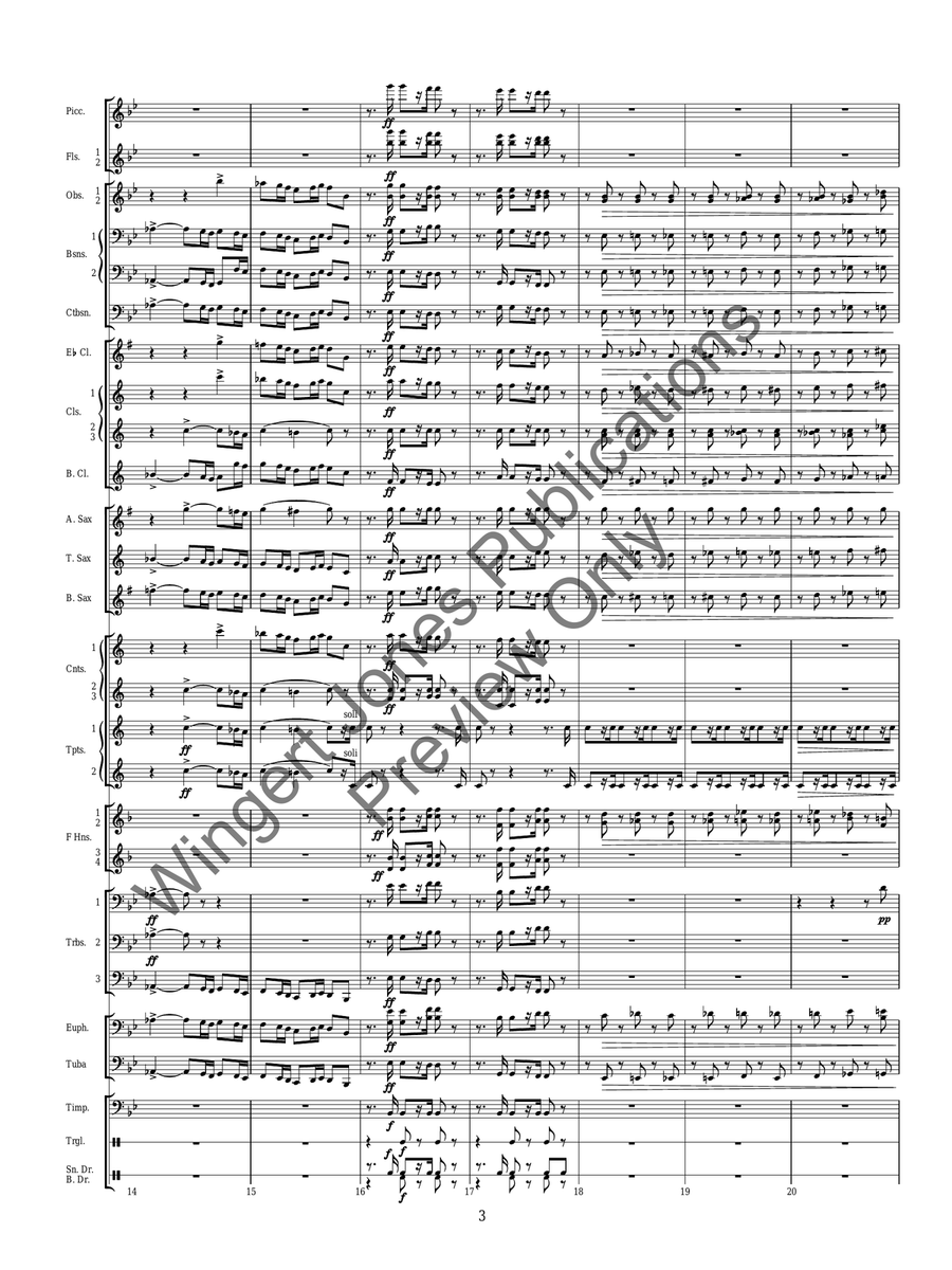 Torch Dance Torch Dance Concert Band scores gallery preview page 5