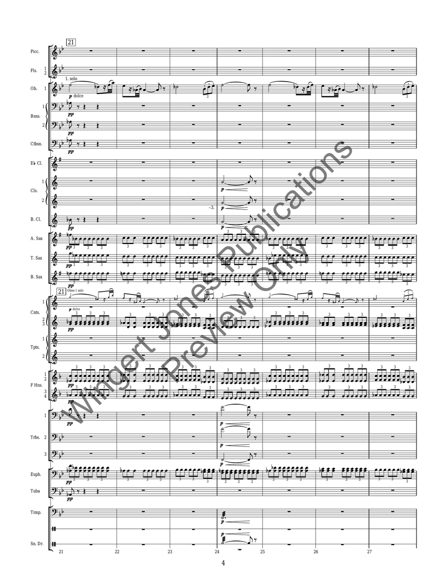 Torch Dance Torch Dance Concert Band scores gallery preview page 6