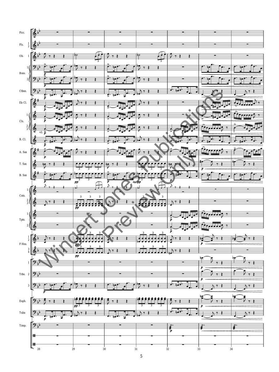 Torch Dance Torch Dance Concert Band scores gallery preview page 7