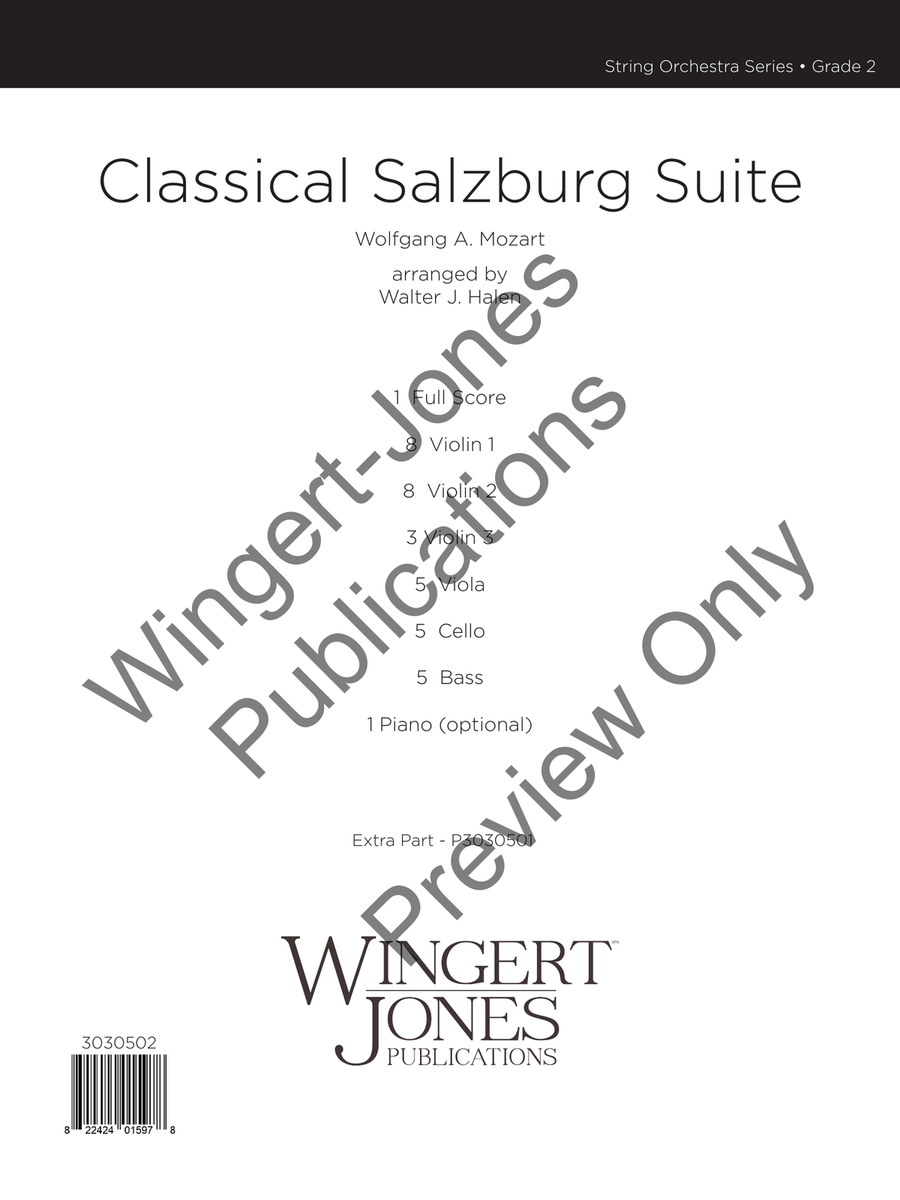 Classical Salzburg Suite (Score) String Orchestra scores gallery preview page 2