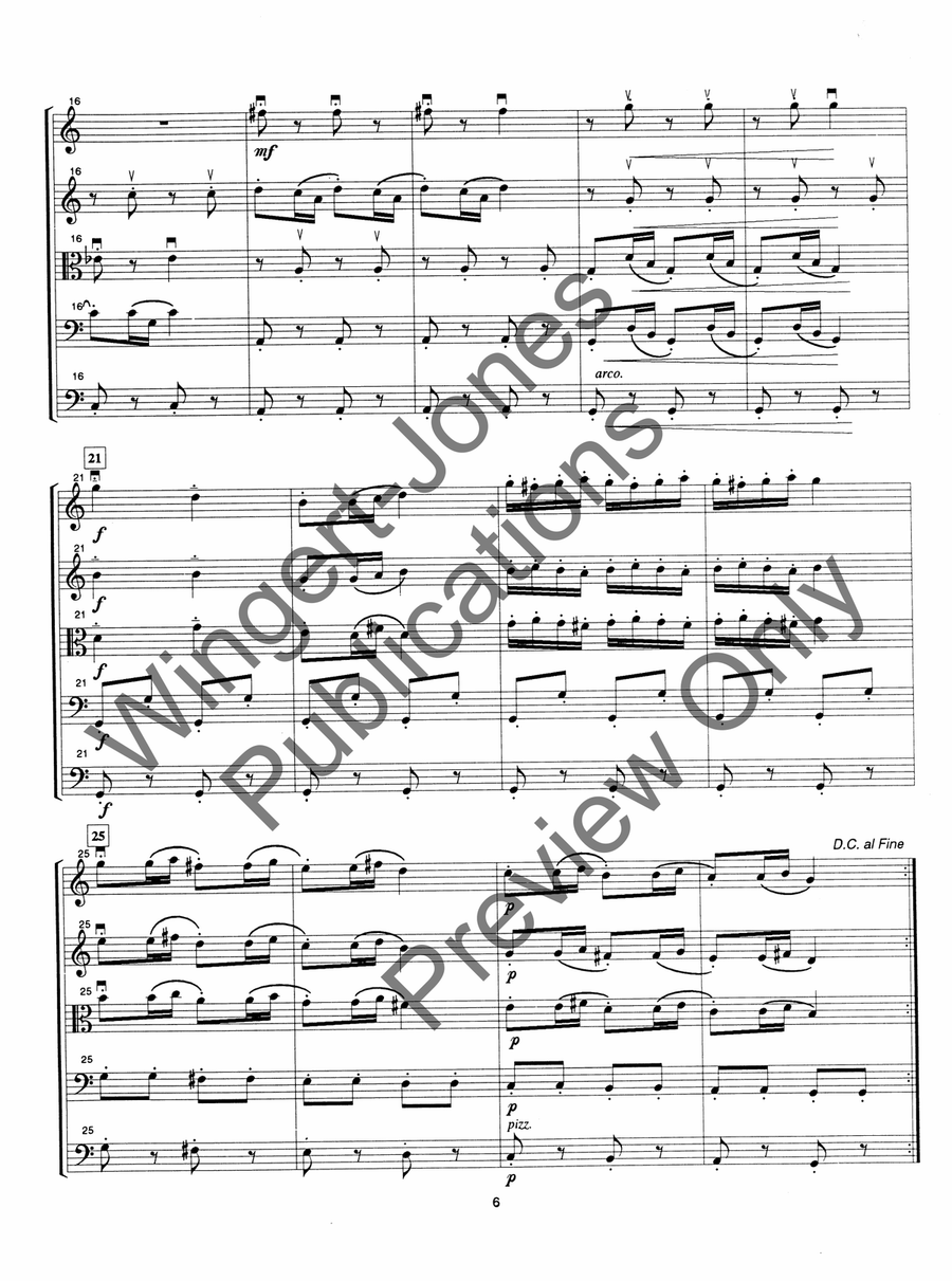 Classical Salzburg Suite (Score) String Orchestra scores gallery preview page 9