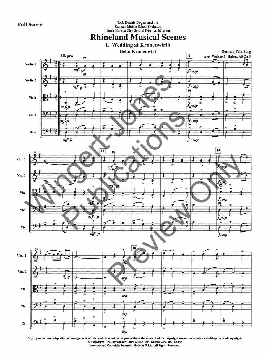 Rhineland Musical Scenes Rhineland Musical Scenes String Orchestra scores gallery preview page 4