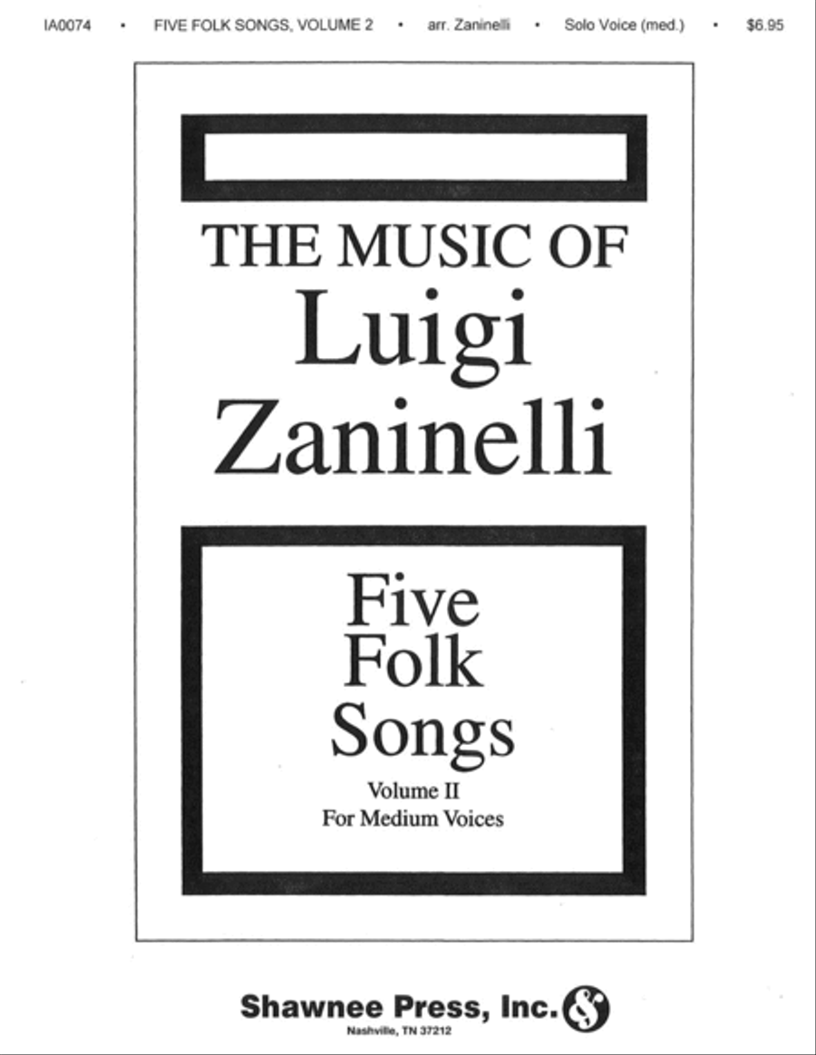 Five Folk Songs II Five Folk Songs II Medium Voice scores gallery preview page 1