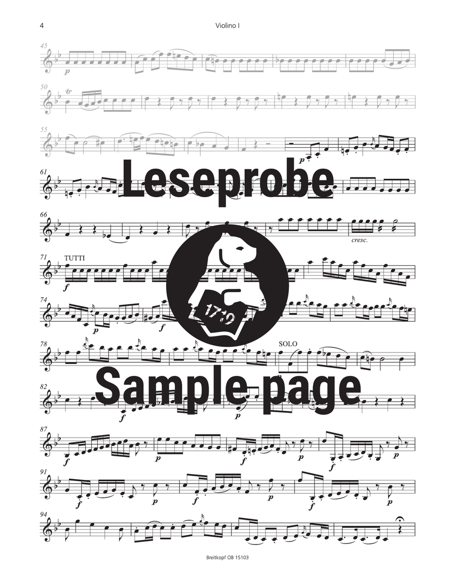 Bassoon Concerto in B flat major K. 191 (186e) Orchestra scores gallery preview page 4