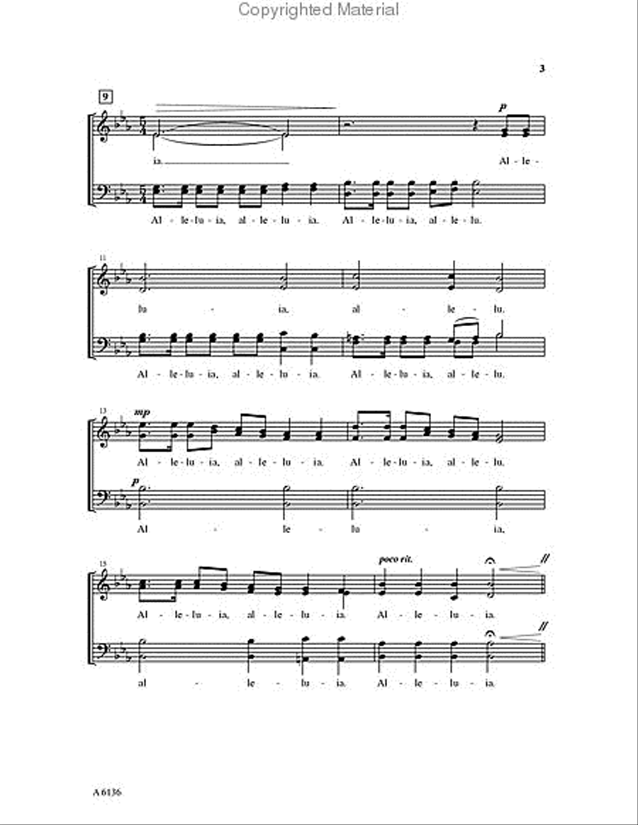 Alleluia Alleluia 4-Part scores gallery preview page 3