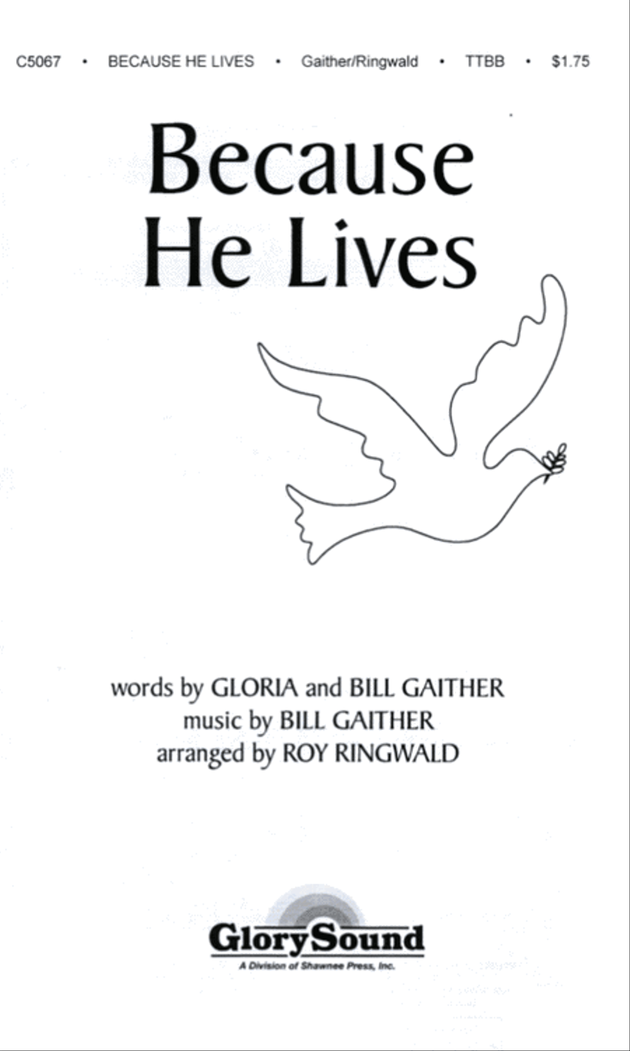 Because He Lives Because He Lives TTBB scores gallery preview page 1